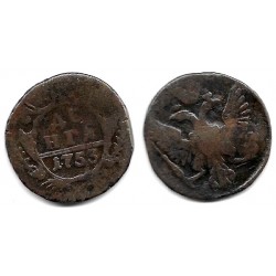 (188) Imperio Ruso. 1753. ½ Kopek (BC/BC-)
