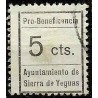 Viñeta. Pro Beneficencia. Sierra de Yeguas. 5 Céntimos (Usado)