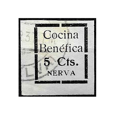 Viñeta. Nerva. Cocina Benéfica. 5 Céntimos (Usado)