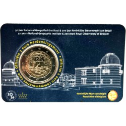 Bélgica. 2026. 2 Euro (SC) 200 Aniv. Observatorio Real