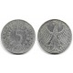 (112.1) Alemania. 1958(D). 5 Mark (MBC) (Plata)