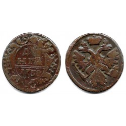 (188) Imperio Ruso. 1738. ½ Kopek (BC)