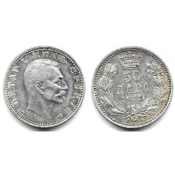 (24.1) Serbia. 1915. 50 Para (EBC) (Plata)
