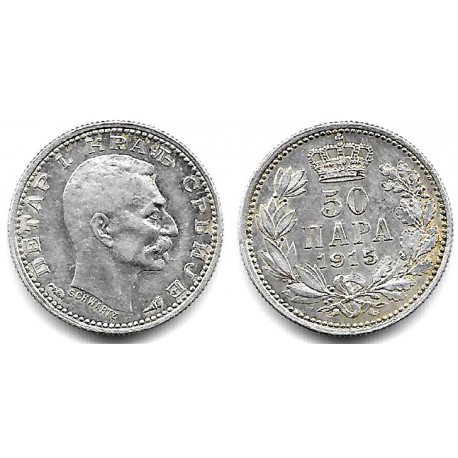 (24.1) Serbia. 1915. 50 Para (EBC) (Plata)
