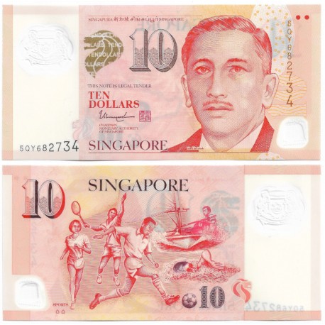 (48l) Singapur. 2004-24. 10 Dollars (SC)