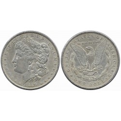 (110) Estados Unidos de América. 1889. 1 Dollar (MBC+/EBC-) (Plata)