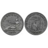 Gobierno Provisional. 1870*(---70). 5 Pesetas (BC) (Plata) Ceca de Madrid SN-M