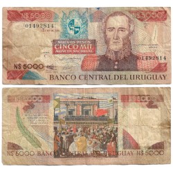 (65a) Uruguay. 1983. 5000 Nuevos Pesos (BC)