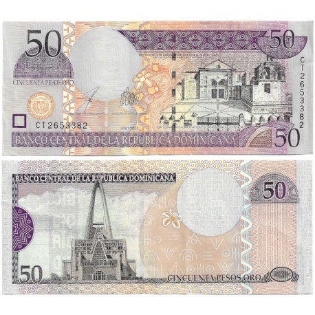 (170b) República Dominicana. 2003. 50 Pesos Oro (EBC)
