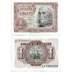 Estado Español. 1953. 1 Peseta (EBC) Serie 1F