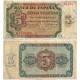 Estado Español. 1938. 5 Pesetas (BC/BC+) Serie A