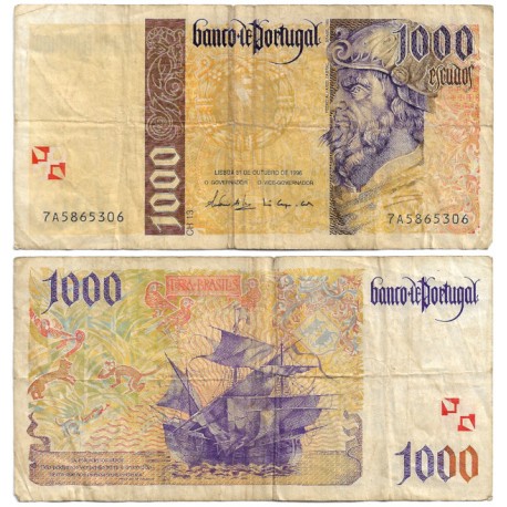 (188b) Portugal. 1996. 1000 Escudos (BC)