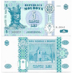 (9a) Moldavia. 1995. 5 Lei (SC)