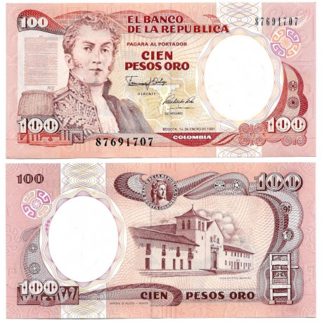 (426e) Colombia. 1991. 100 Pesos (SC)