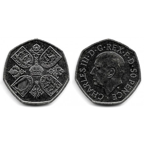 Gran Bretaña. 2022. 50 Pence (SC)