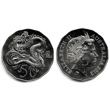 Australia. 2012. 50 Cents (SC) Dragón