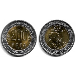 Estados África Central. 2024. 200 Francs (SC)