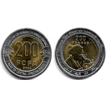 Estados África Central. 2024. 200 Francs (SC)