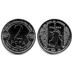 Estados África Central. 2024. 2 Francs (SC)