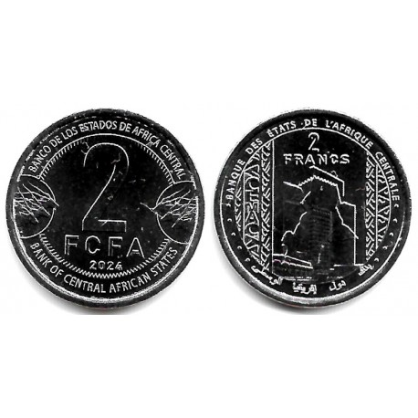 Estados África Central. 2024. 2 Francs (SC)
