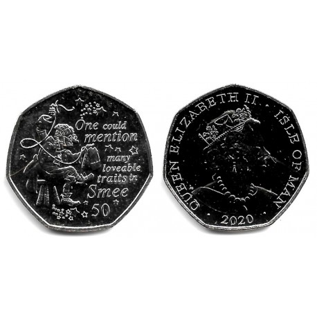 Isla de Man. 2020. 50 Pence (SC)