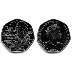 Isla de Man. 2021. 50 Pence (SC)