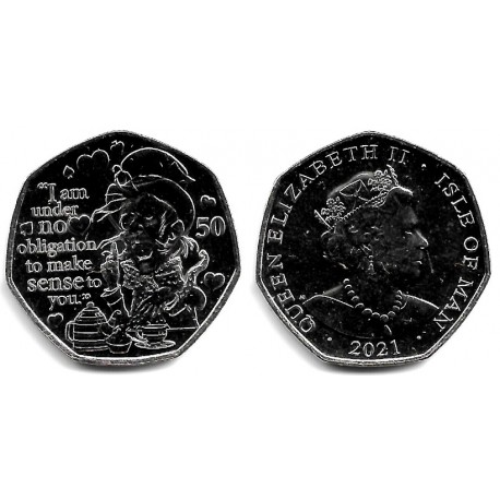 Isla de Man. 2021. 50 Pence (SC)