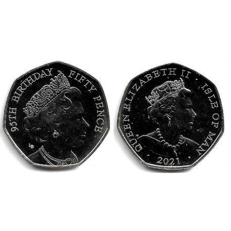 Isla de Man. 2021. 50 Pence (SC)