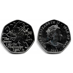 Isla de Man. 2021. 50 Pence (SC)