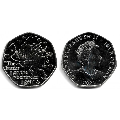 Isla de Man. 2021. 50 Pence (SC)