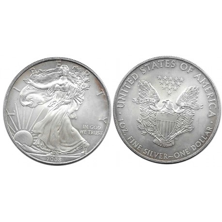 (273) Estados Unidos de América. 2008. 1 Dollar (EBC+) (Plata)