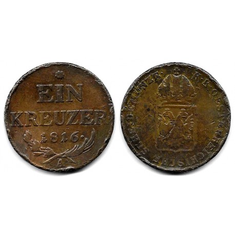 (2113) Austria. 1816. 1 Kreuzer (BC+)