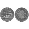 Gobierno Provisional. 1870*(-8---). 5 Pesetas (BC) (Plata) Ceca de Madrid SN-M