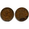 Alfonso XII. 1879. 10 Céntimos (BC+/MBC-) Ceca de Barcelona