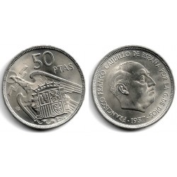 Estado Español. 1957*(74). 50 Pesetas (SC)