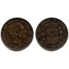 Alfonso XII. 1877. 10 Céntimos (MBC) Ceca de Barcelona OM