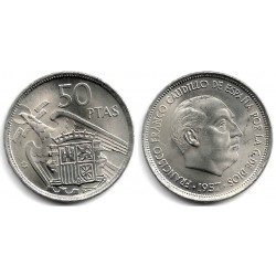 Estado Español. 1957*(72). 50 Pesetas (SC)