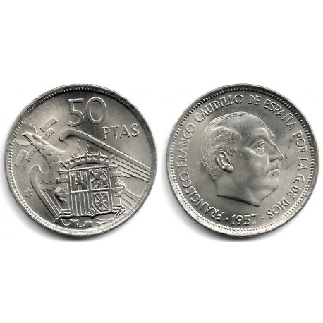 Estado Español. 1957*(72). 50 Pesetas (SC)