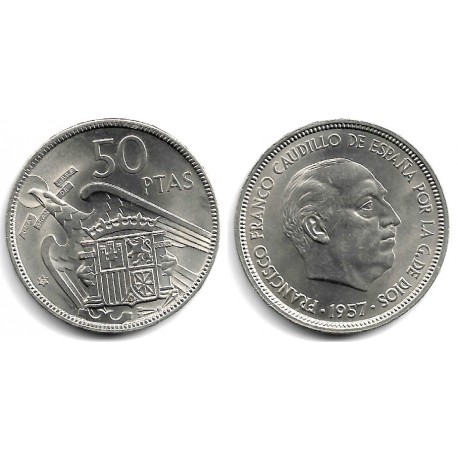 Estado Español. 1957*(67). 50 Pesetas (SC)