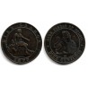 Gobierno Provisional. 1870. 10 Céntimos (MBC+) Ceca de Barcelona OM
