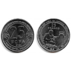Estados África Central. 2024. 25 Francs (SC)