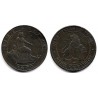 Gobierno Provisional. 1870. 10 Céntimos (BC+) Ceca de Barcelona OM