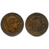 Alfonso XII. 1879. 5 Céntimos (BC/BC+) Ceca de Barcelona OM