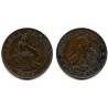 Gobierno Provisional. 1870. 5 Céntimos (MBC-/MBC) Ceca de Barcelona OM