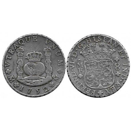Fernando VI. 1752. 8 Reales (MBC/MBC-) (Plata) Ceca de Méjico MF