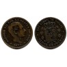 Alfonso XII. 1877. 5 Céntimos (BC) Ceca de Barcelona OM