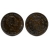 Alfonso XII. 1878. 5 Céntimos (BC+) Ceca de Barcelona OM