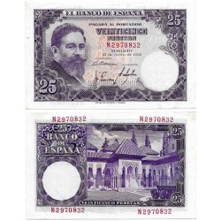 Estado Español. 1954. 25 Pesetas (MBC+) Serie M