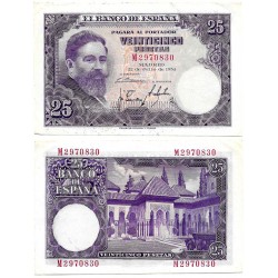 Estado Español. 1954. 25 Pesetas (MBC+) Serie M