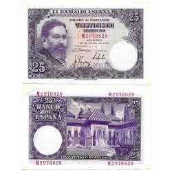 Estado Español. 1954. 25 Pesetas (MBC+) Serie M